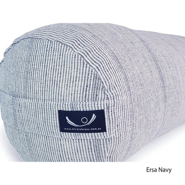 EasyCare Linen & Organic Cotton Yoga Bolster filled with KAPOK Stretch Now