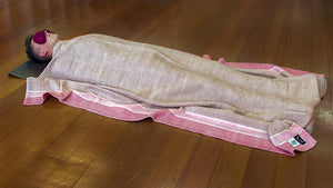 Yoga Nidra with Yoga Eye Pillow and Oraganic Cotton blanket