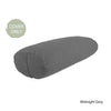 Replacement Cover for Organic Cotton Oval Yoga Bolster in Midnight Grey