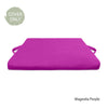 Replacement cover for zabuton meditation cushion in magnolia purple organic cotton
