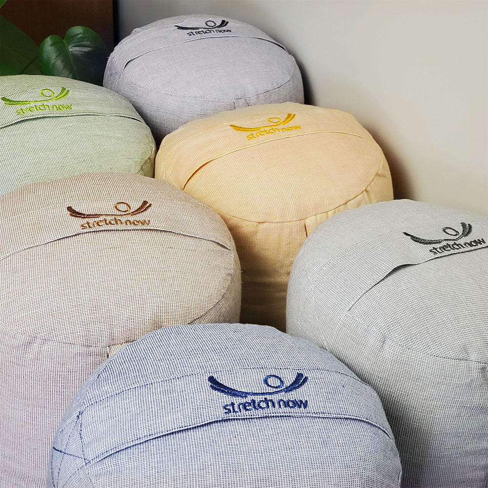 Kiara Woven Organic Cotton Yoga Bolster filled with Kapok - Stretch Now