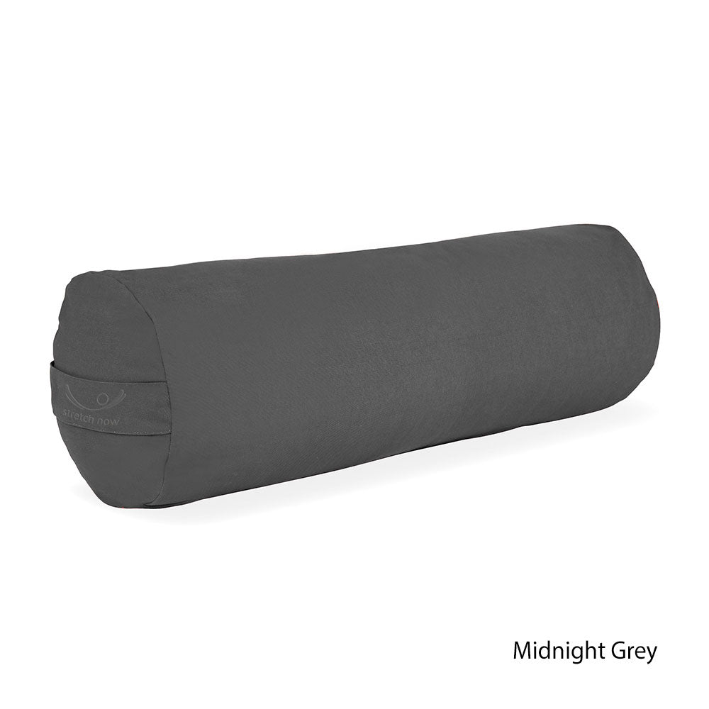 Organic Cotton Yoga Bolster in Navy Blue - Stretch Now