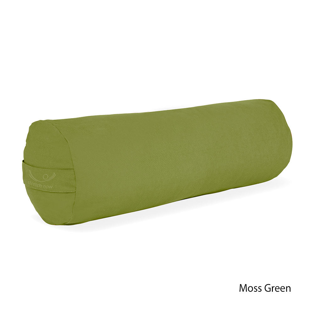 Organic Cotton Yoga Bolster in Navy Blue - Stretch Now