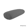 Organic Cotton Oval Yoga Bolster in Midnight Grey
