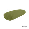 Organic Cotton Oval Yoga Bolster in Moss Green