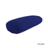 Organic Cotton Oval Yoga Bolster in Navy Blue