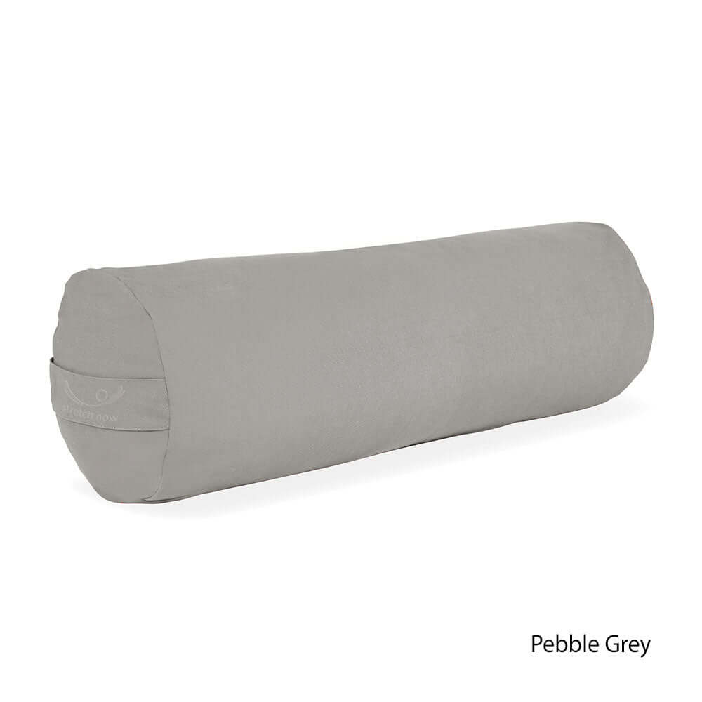 Organic Cotton Yoga Bolster in Pebble Grey