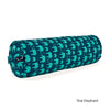 Organic Cotton Yoga Bolster - Printed - Teal Elephant