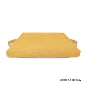 Meditation Cushion - Organic Cotton Zabuton - Chambray
