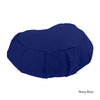 Meditation Cushion - Organic Cotton Crescent Zafu in Navy Blue