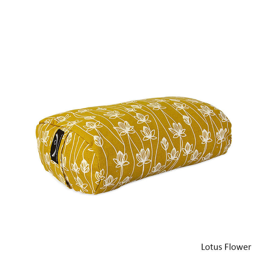 Meditation Cushion - Organic Cotton Rectangular Zafu - Printed