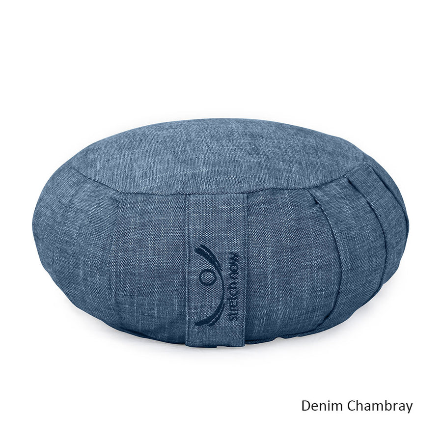 Meditation Cushion - Organic Cotton Zafu - Chambray