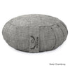 Meditation Cushion - Organic Cotton Zafu - Chambray LARGE