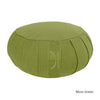 Meditation Cushion - Organic Cotton Zafu in Moss Green