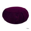 Meditation Cushion - Organic Cotton Zafu in Plum