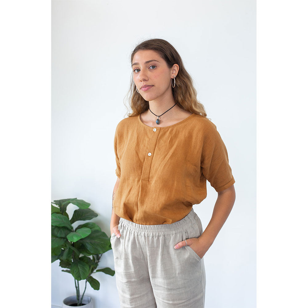 Alisa Linen Top