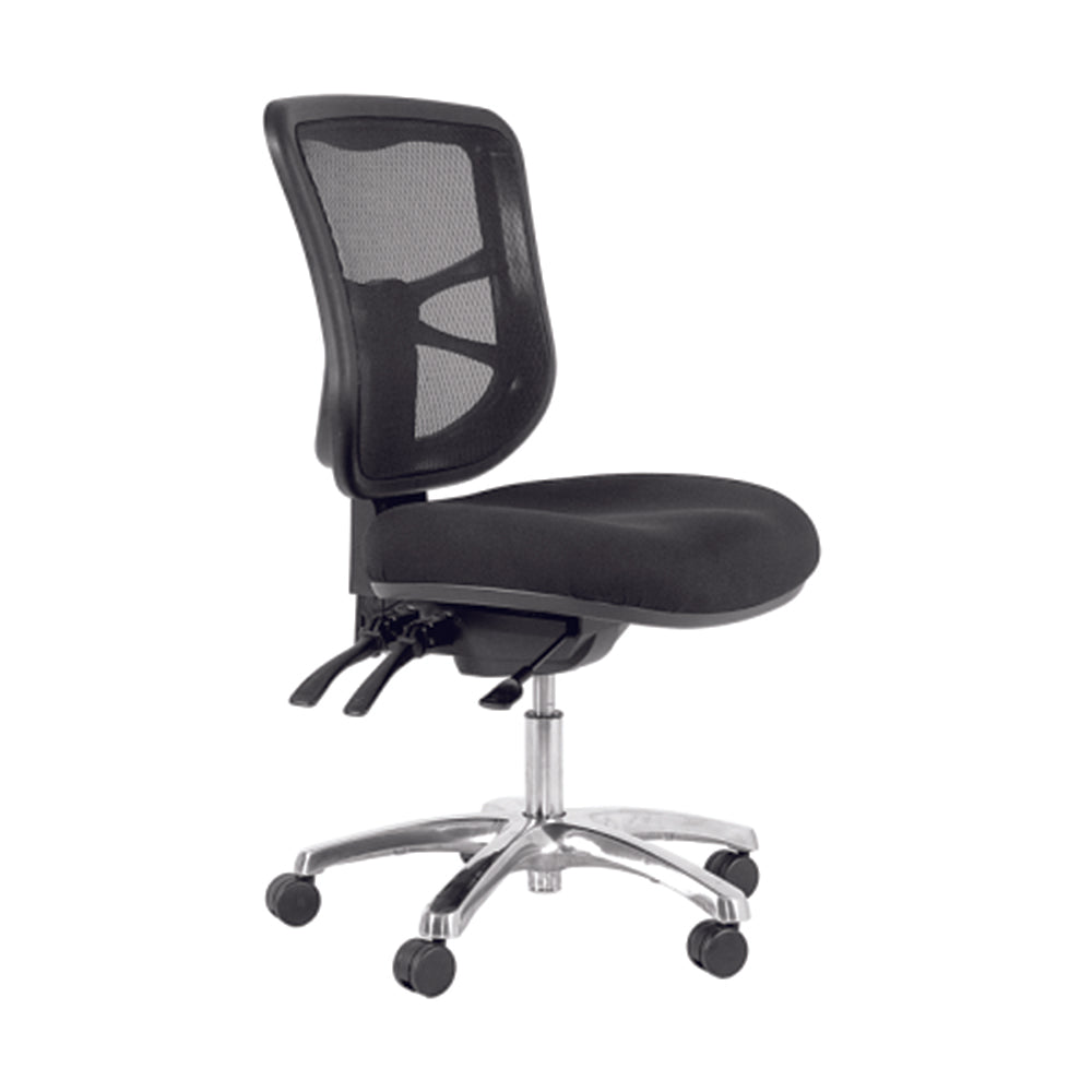 Buro Metro Mesh Back Chair Black with armrests - Main Image