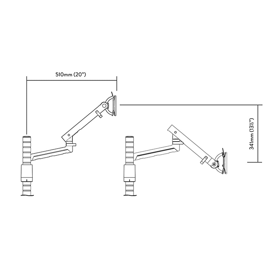 Flo Modular Single Monitor Arm