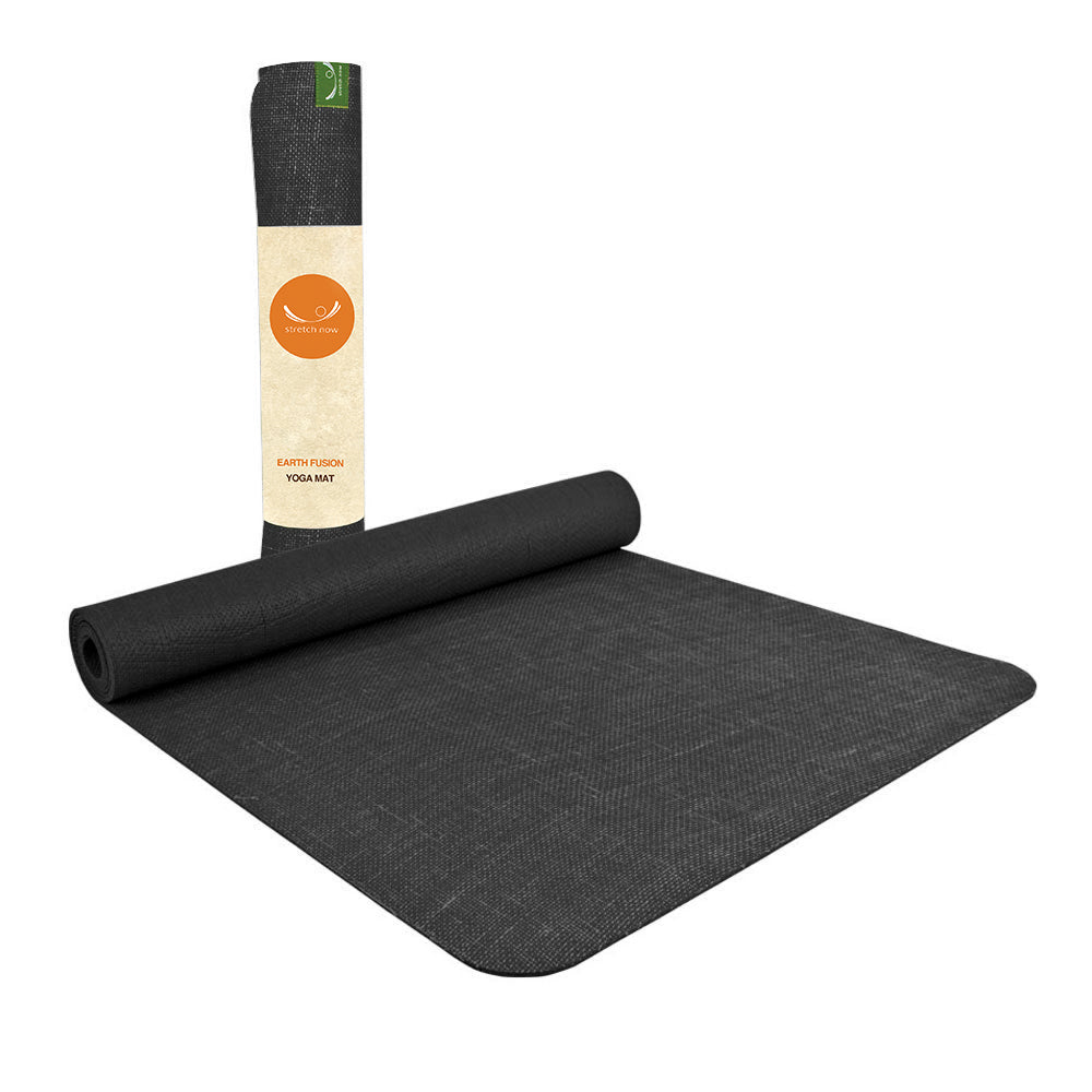 Earth Fusion Natural Rubber and Jute Yoga Mat