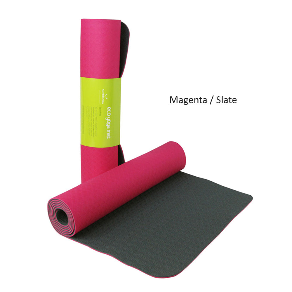 Ecofriendly, Natural Rubber & Jute Yoga Mats Stretch Now