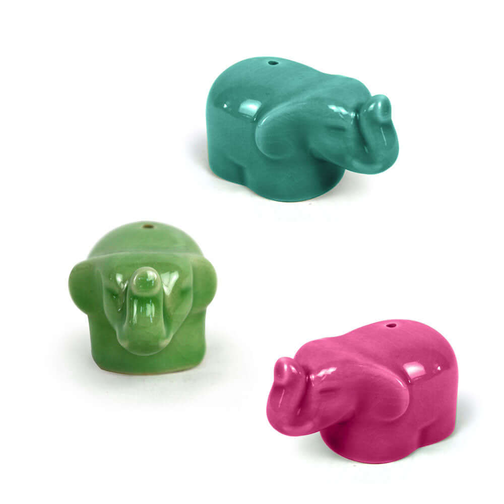 Ceramic Elephant Incense Holders