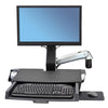 StyleView Sit-Stand Combo Arm with Worksurface