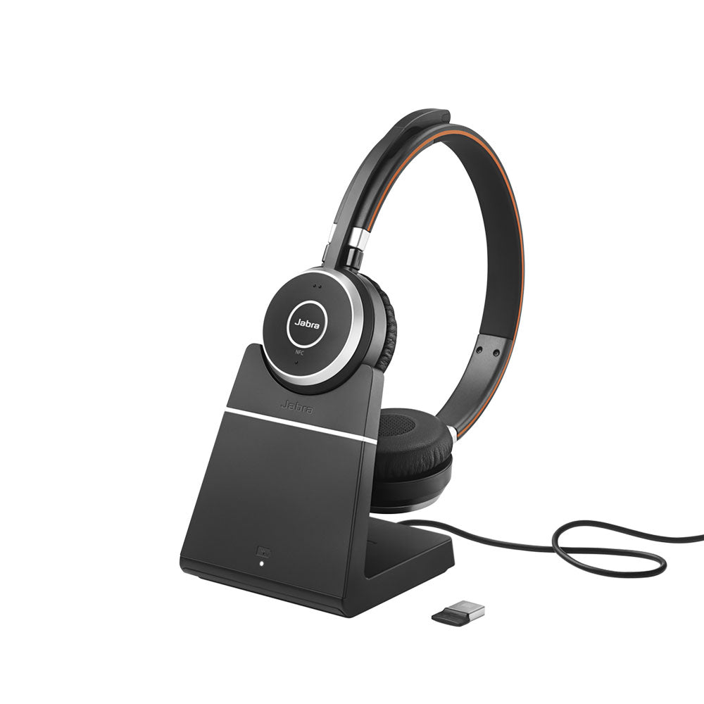 Jabra EVOLVE 65 UC Stereo Headset with Charging Stand