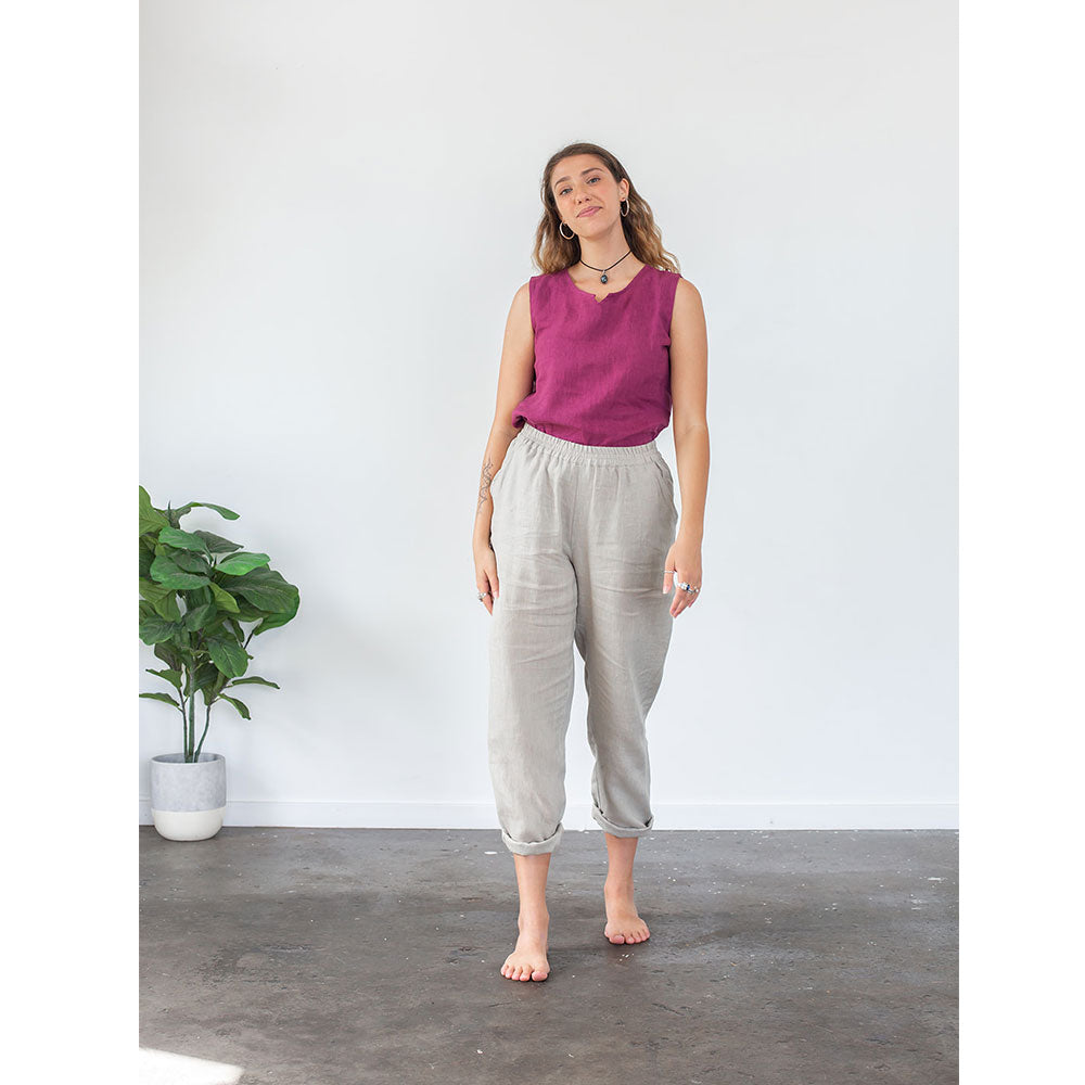 Myra Linen Pant - Stretch Now