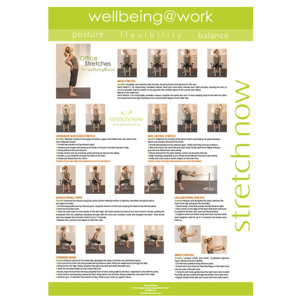 Flyer Stretch Routine Stretch Poster Wellbeing@Work - A Powerful Way to Keep Flexible ...