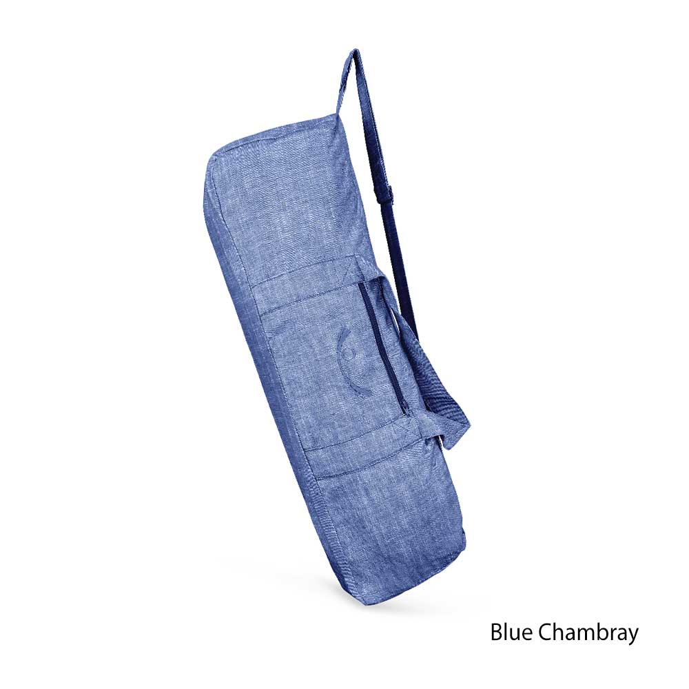 Organic Cotton Tote Yoga Mat Bag - Chambray