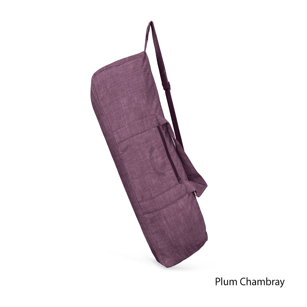 Organic Cotton Tote Yoga Mat Bag - Chambray