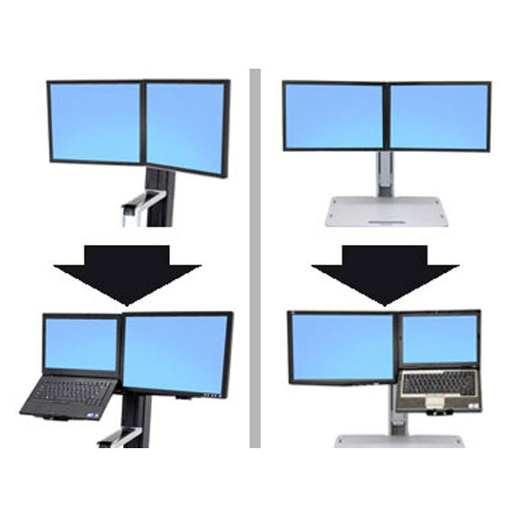 Ergotron WorkFit Conversion Kit Dual to LCD and Laptop
