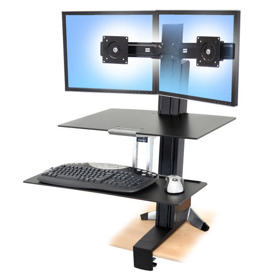 Ergotron WorkFit-S Dual with Worksurface